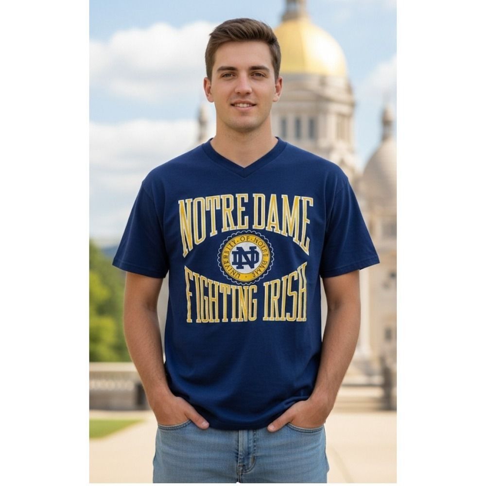 Vintage NORTE DAME FIGHTING IRISH T-Shirt , M, Football